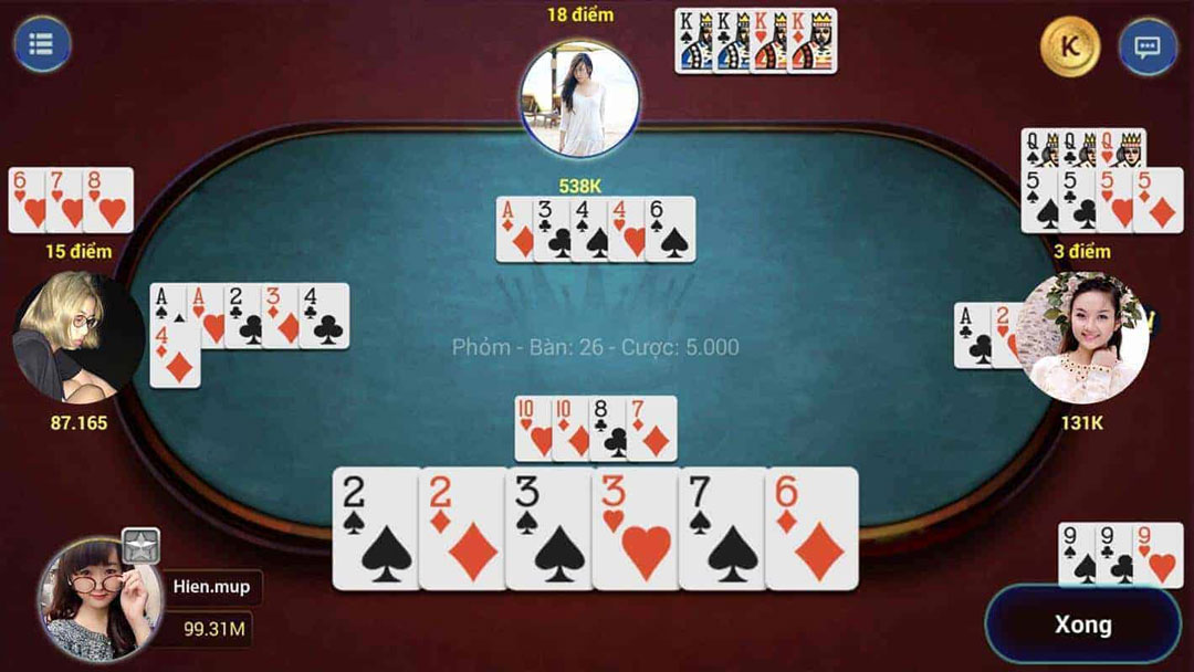 Trò chơi bài phổ biến nhất tại Casino online